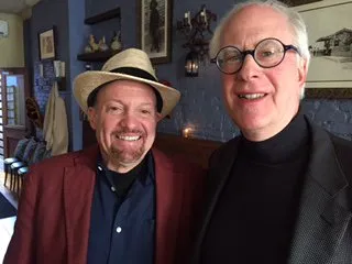 Marc with Jim Cramer at resaurant
